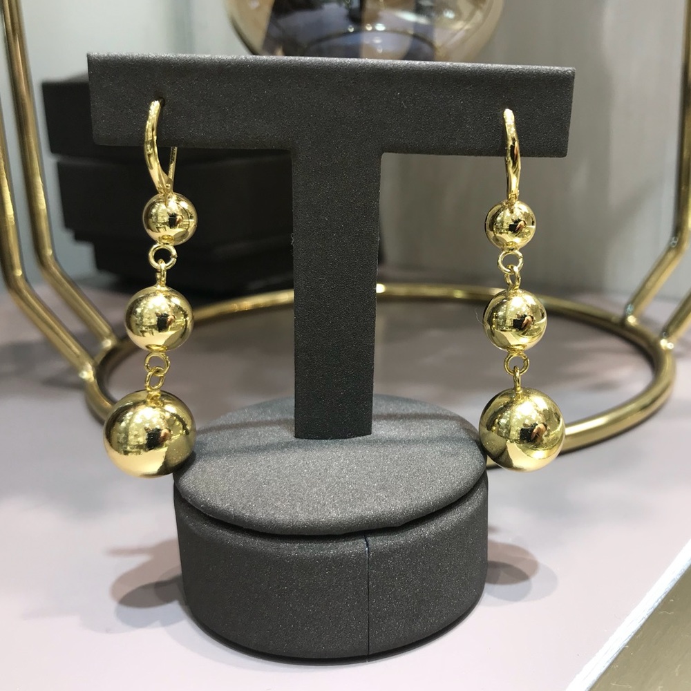 Ball drop earrings